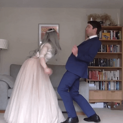 Wedding Dress Fans GIF by Feeder