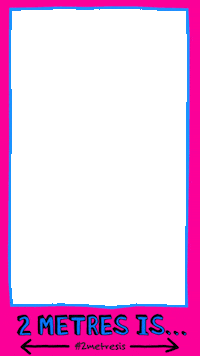 FifeComms covid social distancing 2metresis 2metersis Sticker