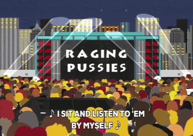 concert raging pussies GIF by South Park 