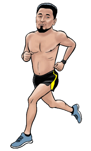 Go Go Go Running Sticker by eBibs