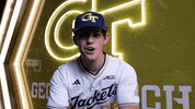 Georgia Tech Baseball GIF by Georgia Tech Yellow Jackets
