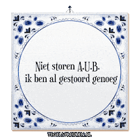 Rust Wijsheid Sticker by Tegelspreuken.nl