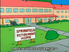 Season 1 Front Of Springfield Retirement Home GIF by The Simpsons