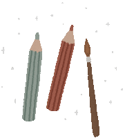 Create Art Supplies Sticker