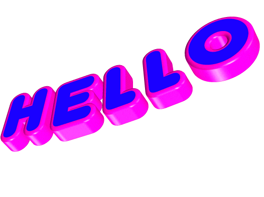 text hello Sticker