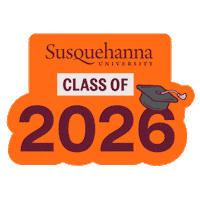 Celebrate River Hawks Sticker by Susquehanna University