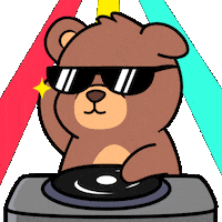 Teddy Bear Party Sticker by BEARISH