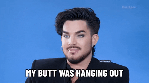 Sagging Adam Lambert GIF by BuzzFeed