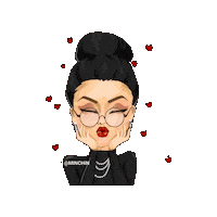 In Love Blowing A Kiss Sticker