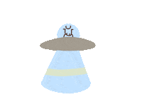 Space Moon Sticker