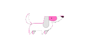 PinkDogStudio pink dog pinkdog pinkdogstudio pink dog studio Sticker