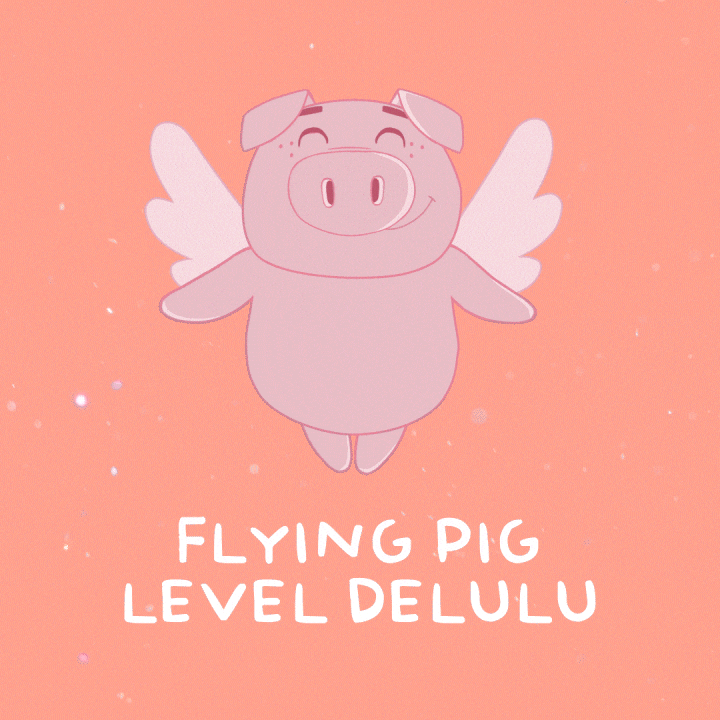 Flying Pig GIF by PositivelyPigasus