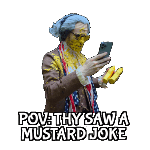Mustard Condiment Sticker