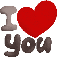 I Love You Sticker