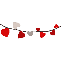 In Love Hearts Sticker