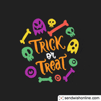 Happy Trick Or Treat GIF by sendwishonline.com