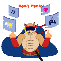 Katanainu katana kata inu katanainu Sticker