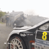 Fire Rallying GIF by FIA European Rally Championship