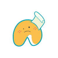 Fortune Cookie Smile Sticker by Questico