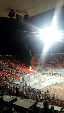 Fire Breaks Out at Chile's National Stadium After Soccer Match Suspended