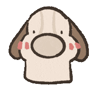 gou_gie dog puppy melt gougie Sticker
