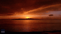 Stunning Sunset Admired Over Utah's Great Salt Lake