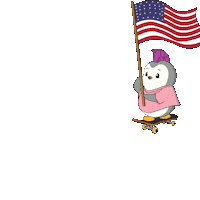 Celebrate United States Sticker by Pudgy Penguins