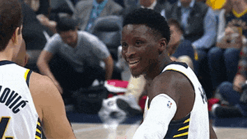 slow motion smiling GIF by NBA