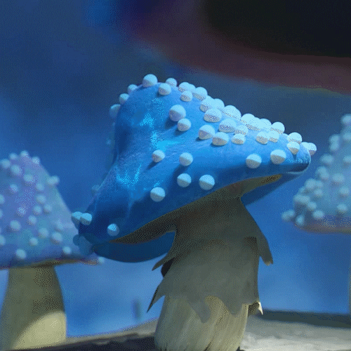 heromation animation blue jump character GIF