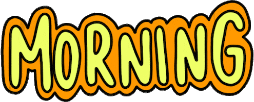 Good Morning Sticker by Poppy Deyes