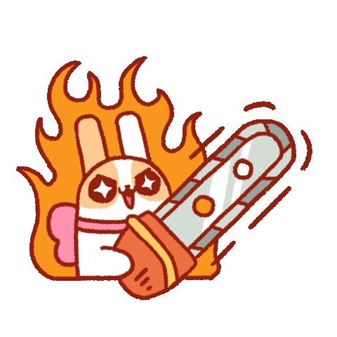 PugiBuni giphyupload angry bunny rabbit Sticker