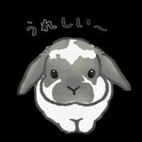 うさぎ 手書き GIF