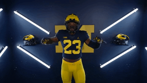 Go Blue College Football GIF by Michigan Athletics