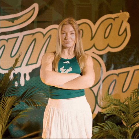 South Florida Tennis GIF by USF Athletics