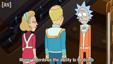 Rick And Morty Money GIF by Adult Swim