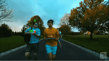 Summer Running GIF by The Happy Fits