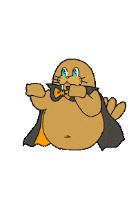Walrus Shavedice Sticker by Vampire Penguin