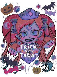 Trick Or Treat Happy Halloween Sticker