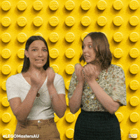 LEGOMastersAU summer scared australia nervous GIF