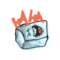 Ice Cube Love Sticker by Dreadpen