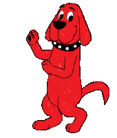 Happy Clifford The Big Red Dog Sticker by Scholastic