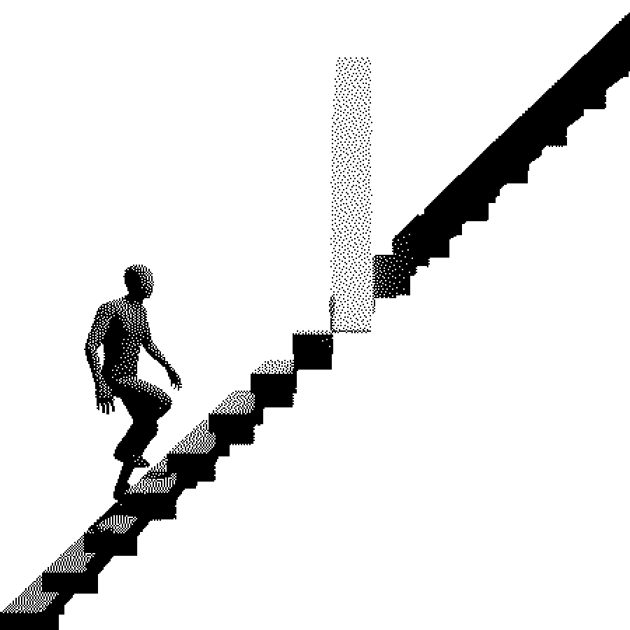 Life Trying Sticker by virartz