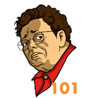 Sad Diego Rivera Sticker by 101 Museos