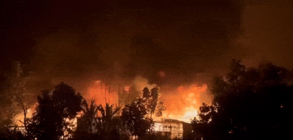 Large Fire Rips Through Rohingya Refugee Camp in Bangladesh