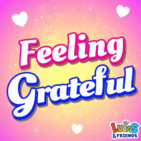 Good Vibes Thank You GIF by Lucas and Friends by RV AppStudios