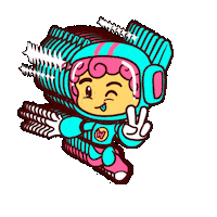 Spacy Sticker by Waffle Up