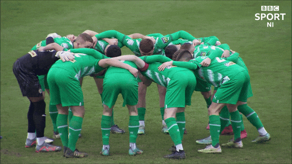 Team Mates Huddle GIF by Cliftonville Football Club