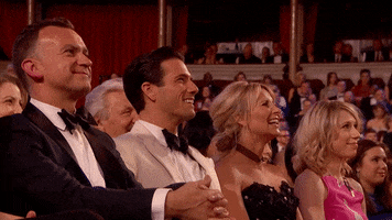 happy olivier awards 2017 GIF by Official London Theatre