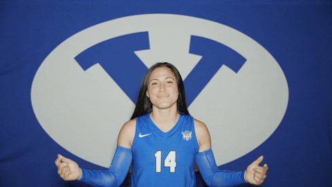 Volleyball Jersey GIF by BYU Cougars