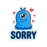 Sorry Forgive Me Sticker by Momo & Tulus